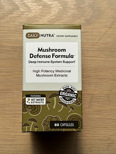 DailyNutra Mushroom Defense Formula - Immune Support Supplement | Organic DailyNutra uk supplements