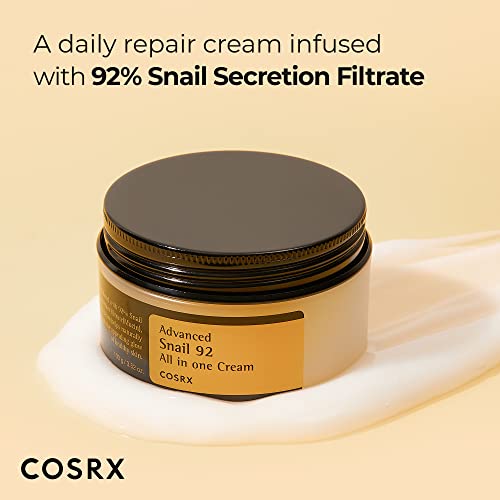 COSRX Snail Mucin 92% Moisturizer 3.52oz/ 100g, Daily Repair Face Gel COSRX uk supplements