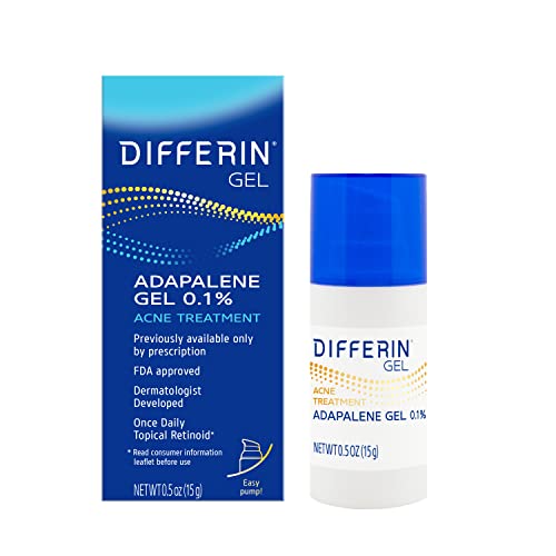 Differin Acne Treatment Gel, 30 Day Supply, Retinoid Treatment for Face Differin uk supplements