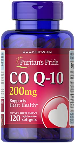 Puritan's Pride Q-Sorb CoQ10 200mg Supports Heart Health,120 Softgels Puritan's Pride uk supplements