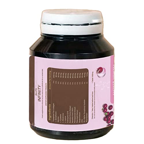 Gluta Infiniy 1000mg L-Glutathione Supplement Tripeptide Fish Collagen L-Glutamine Ascorbic Alizée Spa uk supplements
