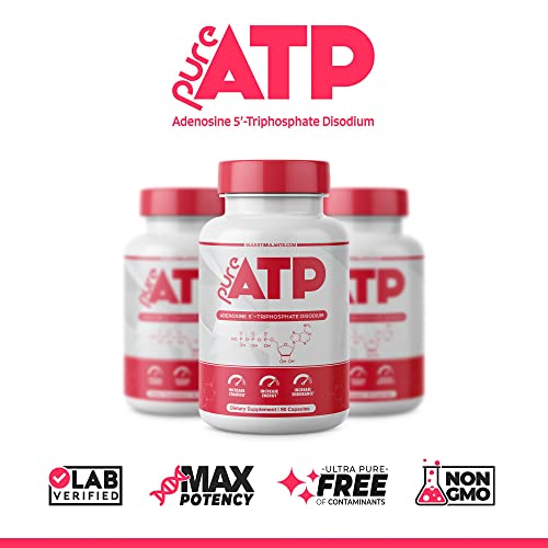 Pure ATP Capsules, Adenosine Triphosphate - Increase Energy, Endurance, Strength BulkStimulants.com uk supplements