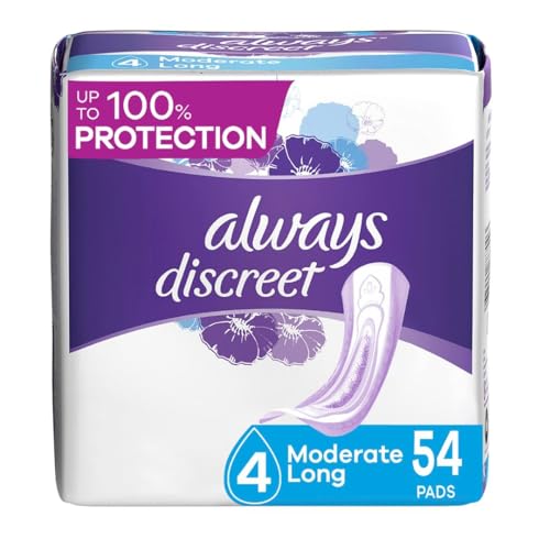 Always Discreet Adult Moderate Long Incontinence Pads, Up to 100% Leak Always Discreet uk supplements