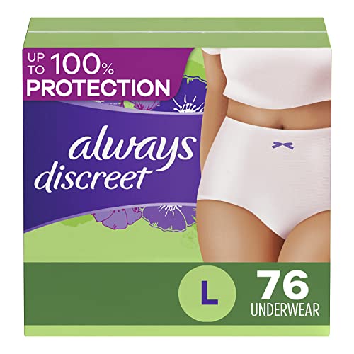 Always Discreet Adult Incontinence Underwear for Women and Postpartum Always Discreet uk supplements
