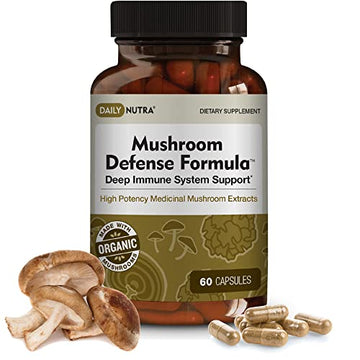 DailyNutra Mushroom Defense Formula - Immune Support Supplement | Organic DailyNutra uk supplements