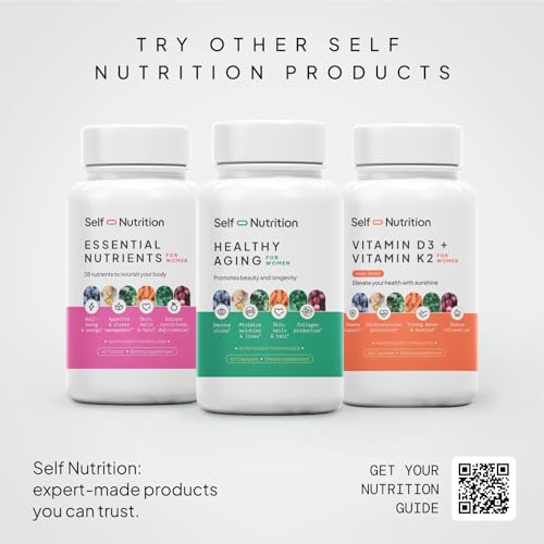 SELF NUTRITION Vegan Multivitamins for Women -Expert Designed 28 Nutrients – Boost Energy SELF NUTRITION uk supplements