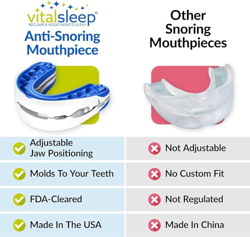 VitalSleep Anti-Snoring Mouthpiece, Adjustable Jaw Positioning Vital Sleep uk supplements