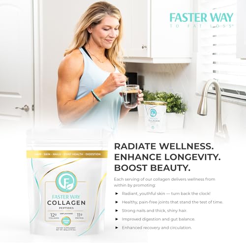 FASTer Way to Fat Loss, Unflavored, 360g Grass-Fed Beef Collagen Peptides for Skin FASTer Way to Fat Loss uk supplements