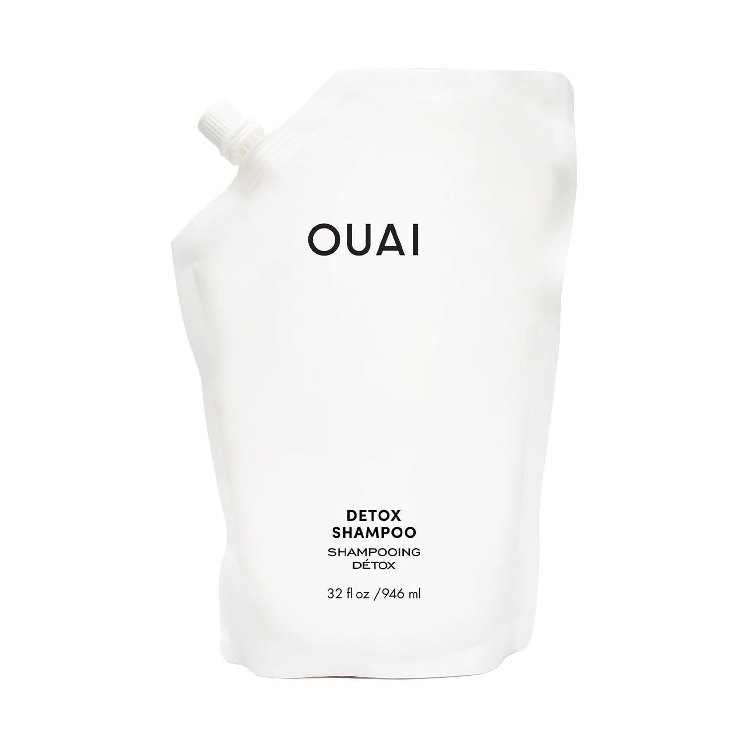 OUAI Detox Shampoo Refill - Clarifying Shampoo for Build Up, Dirt, Oil, Product and Hard Water - Apple Cider Vinegar & Keratin for Clean, Refreshed Hair - Sulfate-Free Hair Care (32 oz) OUAI uk supplements