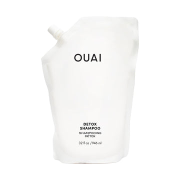 OUAI Detox Shampoo Refill - Clarifying Shampoo for Build Up, Dirt, Oil, Product and Hard Water - Apple Cider Vinegar & Keratin for Clean, Refreshed Hair - Sulfate-Free Hair Care (32 oz) OUAI uk supplements