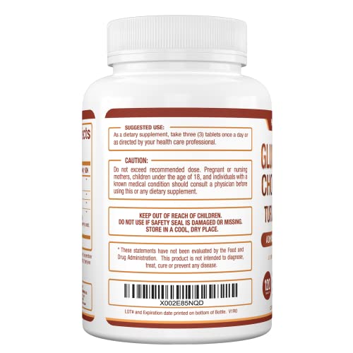 Purely Optimal Premium Glucosamine Chondroitin MSM Supplement Tablets w/Turmeric Purely Optimal uk supplements