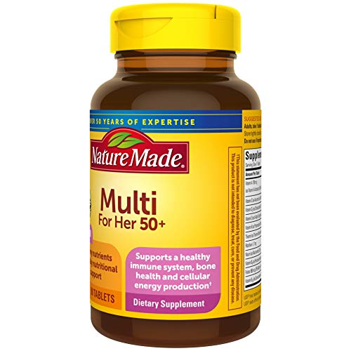 Nature Made Multivitamin For Her 50+ with No Iron, Womens Multivitamin for Daily Nutrition Nature Made uk supplements