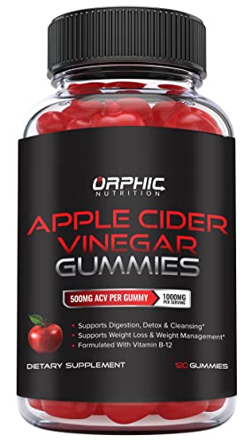Apple Cider Vinegar Gummies with Mother- 1000mg - Supplement Formulated to Support ORPHIC NUTRITION uk supplements