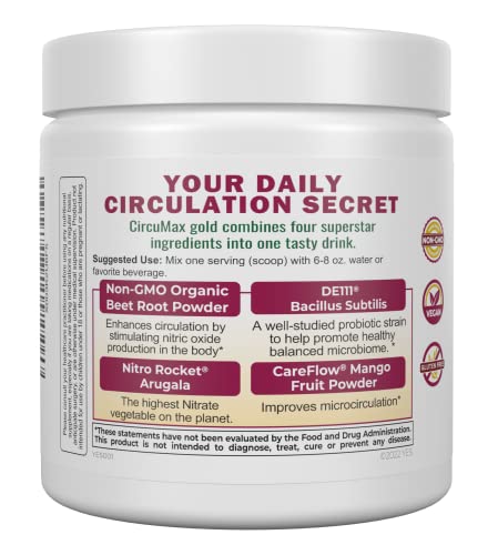 IVL - CircuMax Gold - Nitric Oxide Supplement Powder Boost - Organic Beets - Beetroot IVL uk supplements