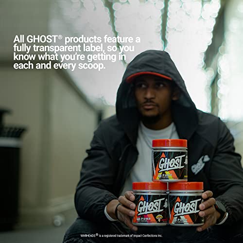 GHOST Pump Nitric Oxide Powder, Peach - 40 Servings - Sugar-Free & Stim-Free Pre GHOST uk supplements