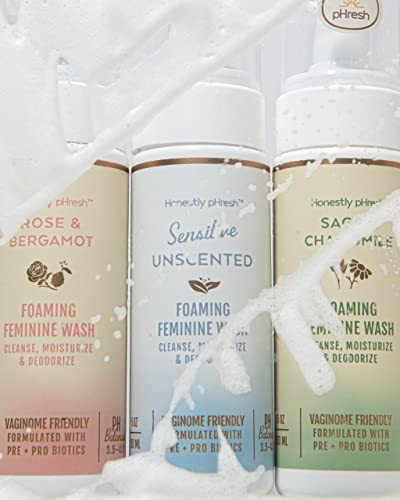 Honestly pHresh Natural Prebiotic & Probiotic Foaming Feminine Wash, pH Balanced with Essential Minerals Honestly pHresh uk supplements