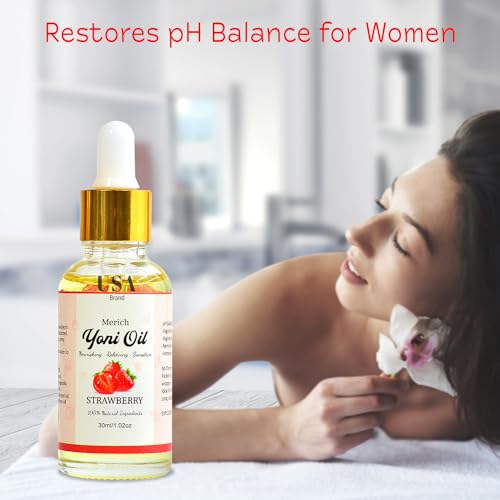 MERICH Natural Yoni Oil | Feminine Yoni Detox Oil | Naturally Scented Vaginal Oil | Restores pH Balance ANGELYCIA uk supplements