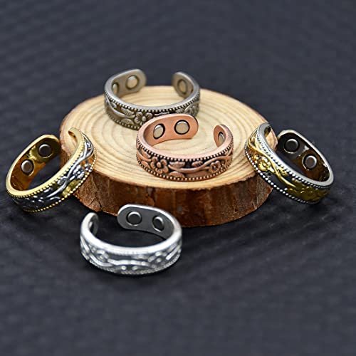 Vicmag Copper Magnetic Ring for Women, Lymphatic Drainage Ring Ladies Fingers Thumb Vicmag uk supplements