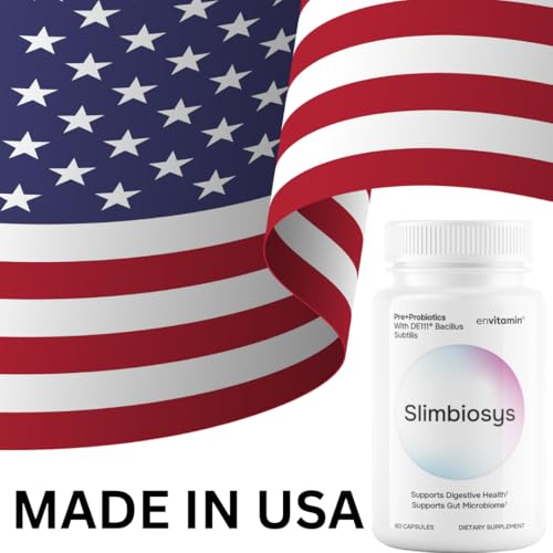 envitamin Slimbiosys Ultra Probiotic Capsule - Pre & Probiotics for Women & Men - Support Your Microbiome envitamin uk supplements