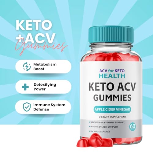 (3 Pack) ACV for Keto Health - Premium Apple Cider Vinegar Gummies – Natural Detox Hidden Elixir uk supplements