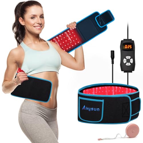 Red Light Therapy Near Infrared Light Therapy Wrap Belt for Body with Timer for Waist Back Shoulder AKYSUN uk supplements
