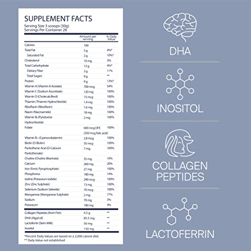 LUV&LIFE Postpartum Vitamin Supplement Powder Vanilla Flavored Has Postnatal Multivitamins LUV&LIFE uk supplements