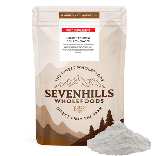 Sevenhills Wholefoods Hydrolysed Marine Collagen Powder 300g, from Switzerland, 100% Pure Unflavoured Protein Peptides Sevenhills Wholefoods uk supplements