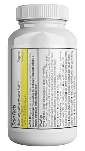 Health Pharma Aspirin 81 mg (1000 Enteric Coated Tablets) | Adult Low Dose Strength Pain Reliever (NSAID) | Safe Pain Relief for Minor Aches and Pain | Value Pack Generic Health Pharma uk supplements