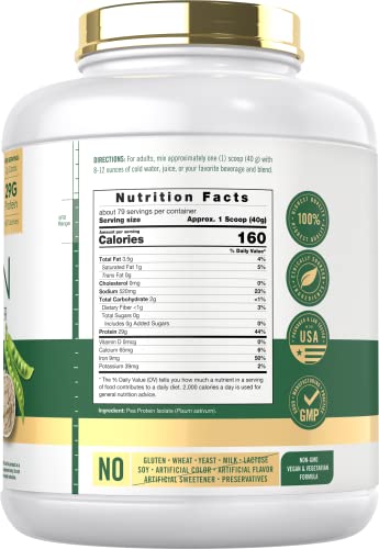 Carlyle Pea Protein Powder with BCAA'S 7lb | Unflavored | 29G Protein | Non-GMO, Gluten Carlyle uk supplements