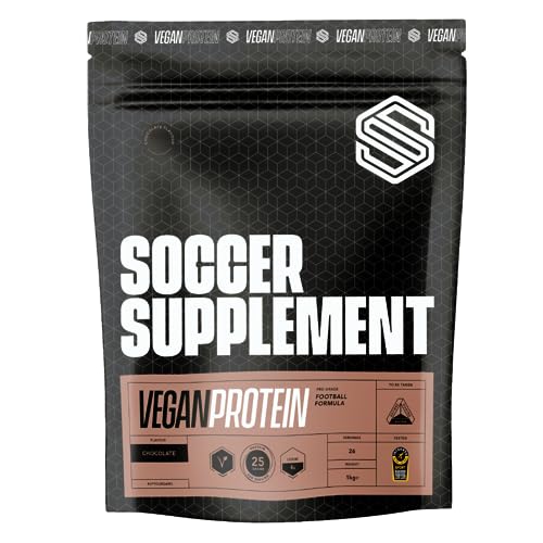 Soccer Supplement Vegan Protein Powder - 25g's of Protein per Serving, Chocolate Flavour SOCCER SUPPLEMENT uk supplements