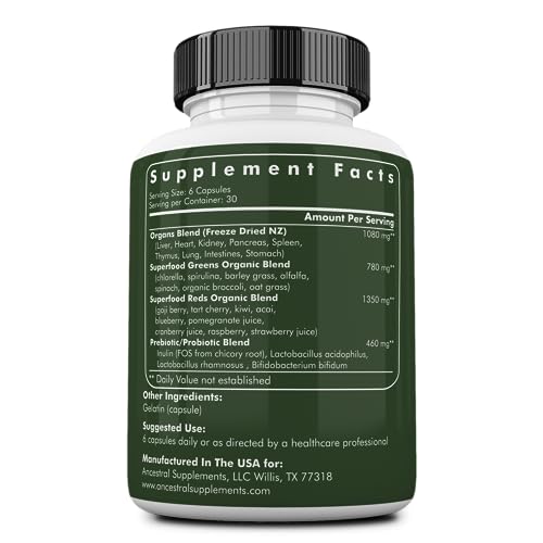 Ancestral Supplements Greens Powder Capsules, Organic Superfood Ancestral Supplements uk supplements