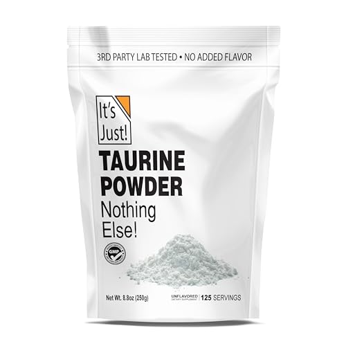 It's Just! - Taurine Powder, 250g Bulk, Pre-Workout Supplement, Unflavored (250g / 125 Servings) It's Just! uk supplements