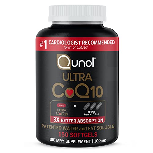Qunol Ultra CoQ10 100mg Softgels- 3X Better Absorption Coenzyme Q10 Supplements Qunol uk supplements