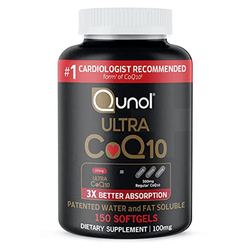 Qunol Ultra CoQ10 100mg Softgels- 3X Better Absorption Coenzyme Q10 Supplements Qunol uk supplements