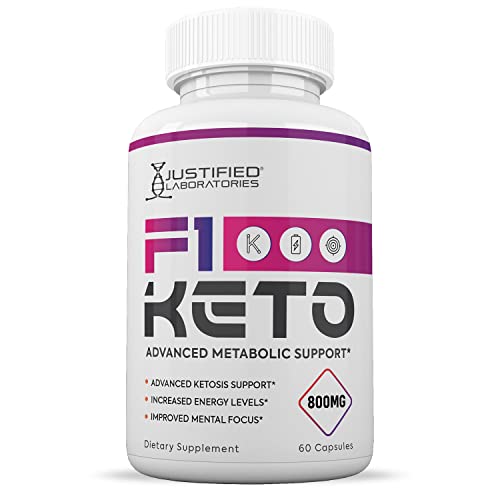 (3 Pack) F1 Keto Pills 800MG Includes goBHB Exogenous Ketones Advanced Ketosis Justified Laboratories uk supplements