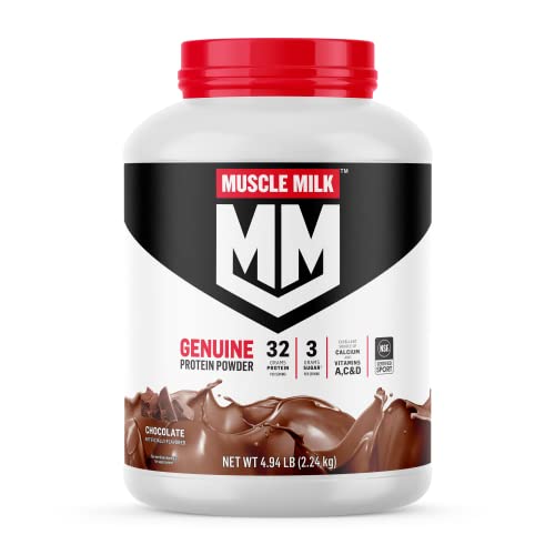Muscle Milk Genuine Protein Powder, Chocolate, 4.94 Pound, 32 Servings, 32g Protein Muscle Milk uk supplements
