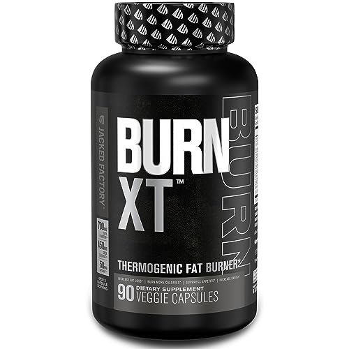 Burn XT Black Thermogenic Fat Burner - Weight Loss Supplement, Appetite Suppressant Jacked Factory uk supplements