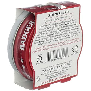 Badger Sore Muscle Rub 2z Size 2z Badger Sore Muscle Rub 2z Tin 2z Badger uk supplements