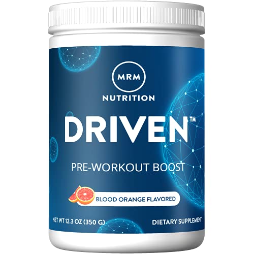 MRM Nutrition Driven Pre-Workout Powder | Blood Orange Flavored | 125mg Caffeine MRM uk supplements