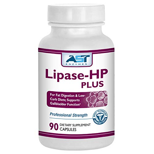 AST Enzymes Lipase-HP Plus – 90 Vegetarian Capsules - Fat Digestion Support – Keto Diet AST Enzymes uk supplements