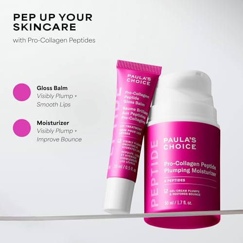 Paula's Choice Pro-Collagen Peptide Plumping Face Moisturizer, Daily Gel Face Cream for Deep Lightweight Hydration, Wrinkles & Loss of Firmness, Fragrance-Free, 1.7 Fl Oz Paula's Choice uk supplements