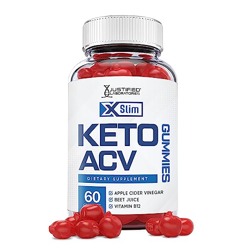 Justified Laboratories X Slim Keto ACV Gummies 1000MG Xslim Vegan Non GMO with Pomegranate Justified Laboratories uk supplements