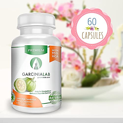 Garcinia Cambogia Extract 100% Pure 95% HCA Pharmaceutical Grade 60 Capsules 1 Month GarciniaLab uk supplements