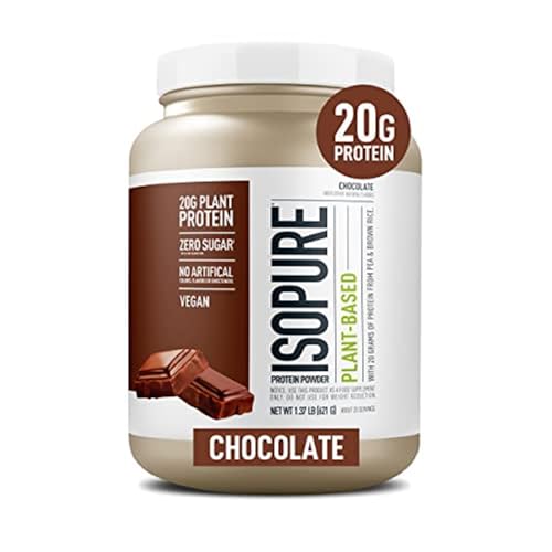 Isopure Chocolate Vegan Protein Powder, with Monk Fruit Sweetener & Amino Acids Isopure uk supplements