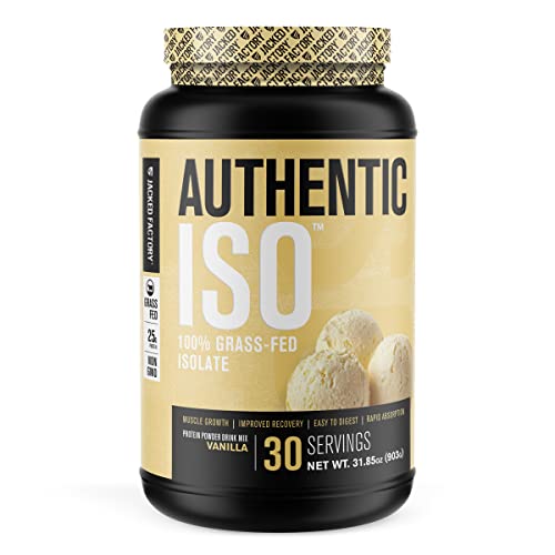 Jacked Factory Authentic ISO Grass Fed Whey Protein Isolate Powder - Low Carb Jacked Factory uk supplements