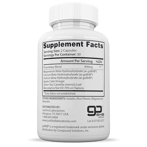 (3 Pack) Lifestyle Keto Pills 800MG Includes Patented goBHB Exogenous Ketones Advanced Justified Laboratories uk supplements