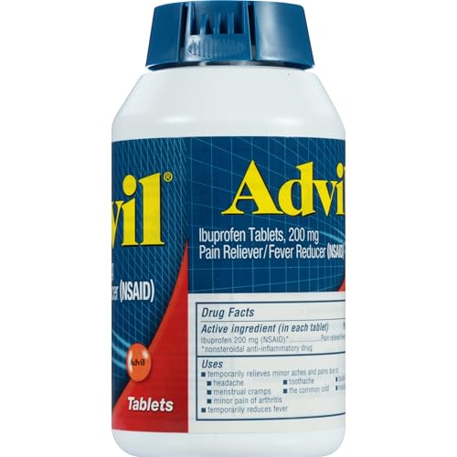 Advil Pain Reliever and Fever Reducer, Ibuprofen 200mg for Pain Relief - 300 Count, Advil PM Pain Reliever and Nighttime Sleep Aid, Ibuprofen for Pain Relief and Diphenhydramine Citrate - 2 Count Advil uk supplements