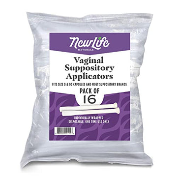 NewLife Naturals Disposable Plastic Vaginal Suppository Applicators - Fits Most Boric Acid Suppositories NewLife Naturals uk supplements
