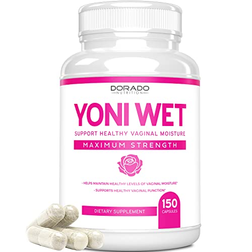 Vaginal Moisturizer & Vaginal Dryness Supplement (150 Capsules) Support Vaginal Wetness & Health DORADO NUTRITION uk supplements