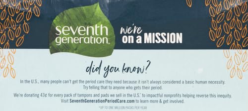 Seventh Generation Pantiliner Pads, Free & Clear, 50 Count Seventh Generation uk supplements